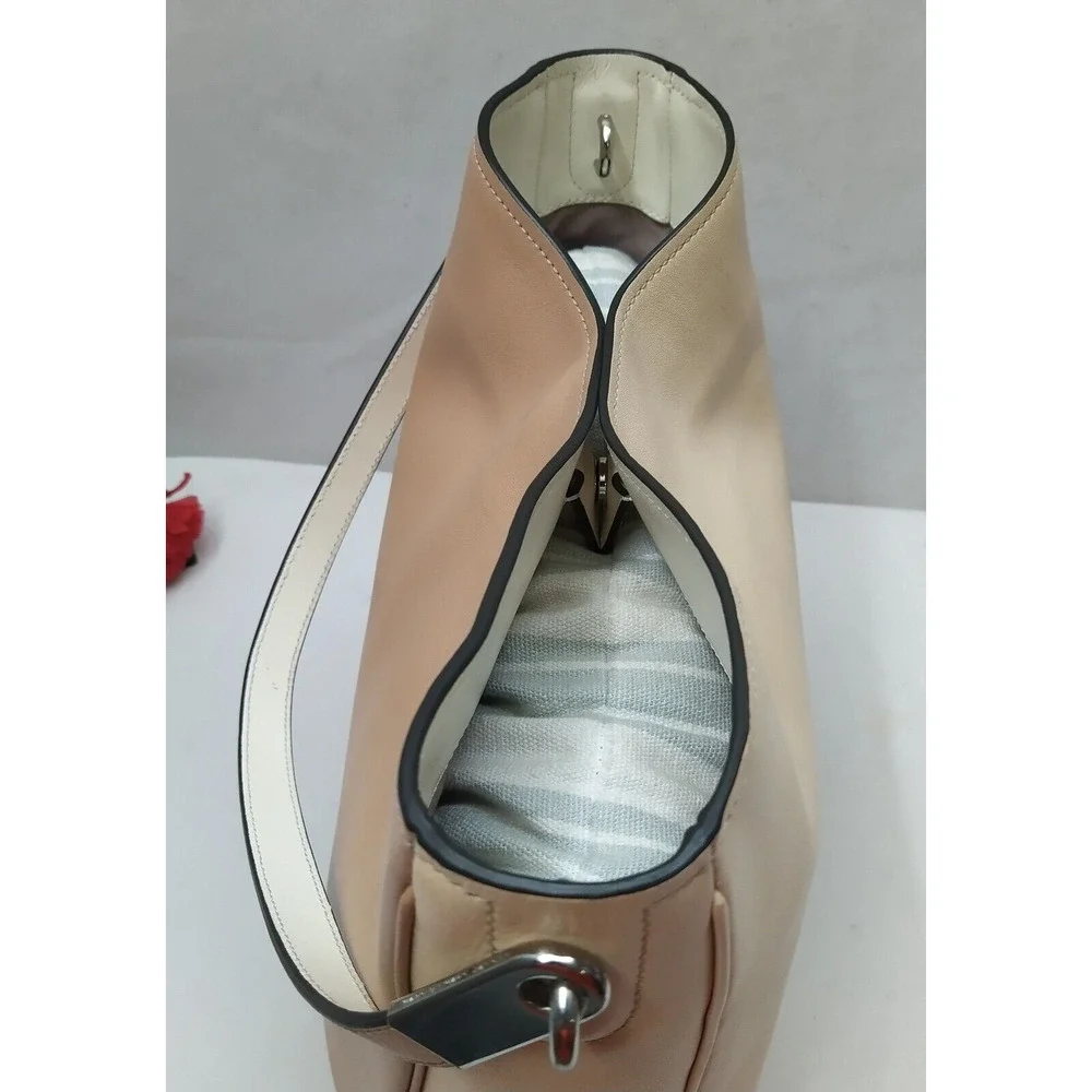 Marc By Marc Jacobs Brown and Ivory Leather Hobo Shoulder Bag